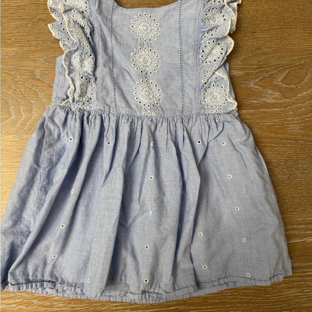 GAP KidsBaby Blue Eyelet flutter sleeve dress, 3T